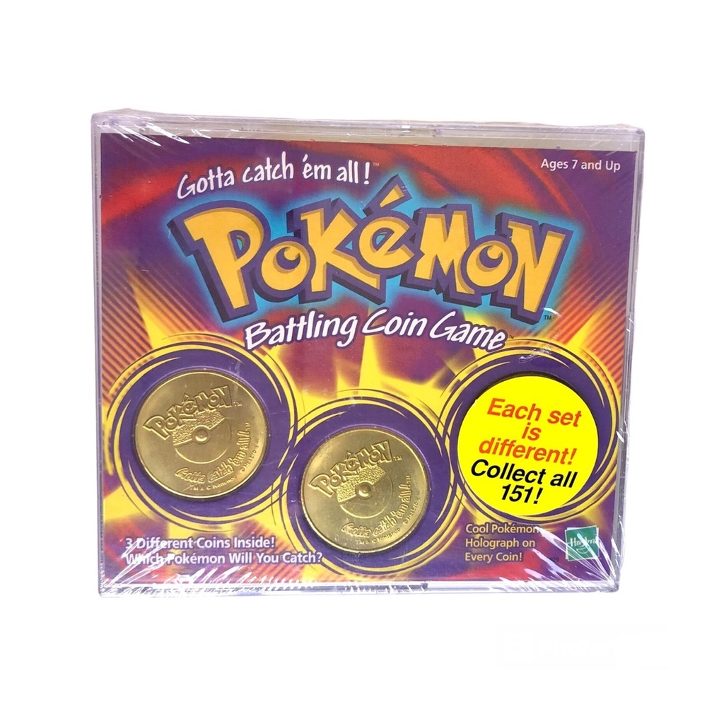 Hasbro 1999 Pokémon Battling Coin Game (3 Coins Included) Brand New Sealed